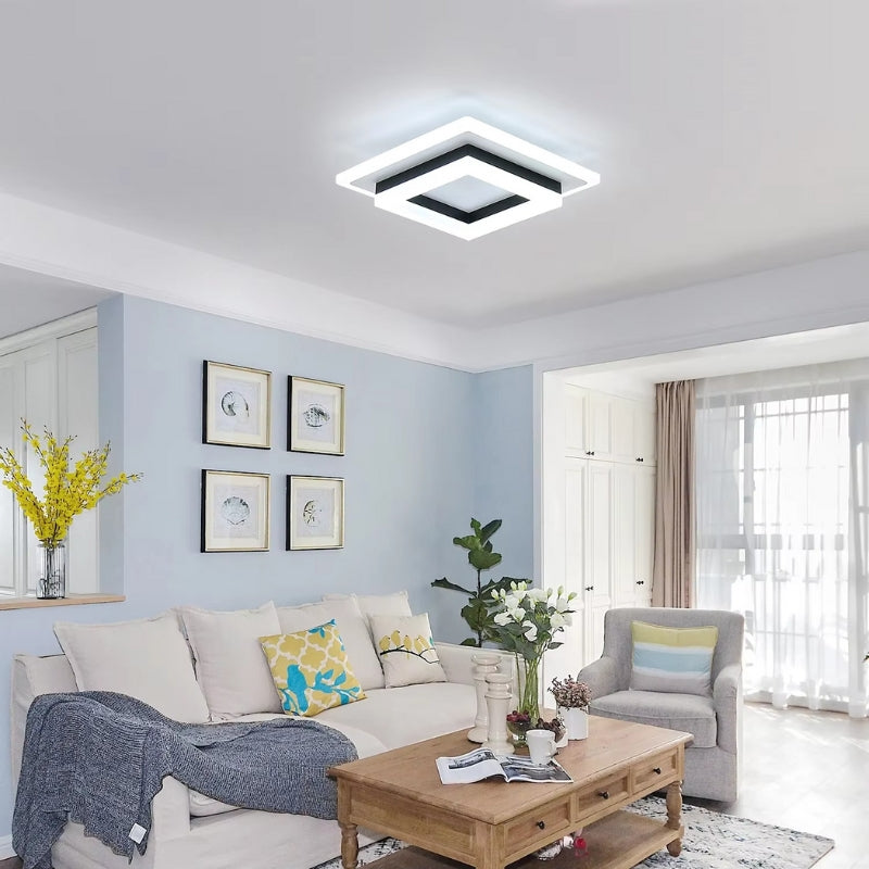 LumiSquare - LED Loftlampe med Firkantet Design