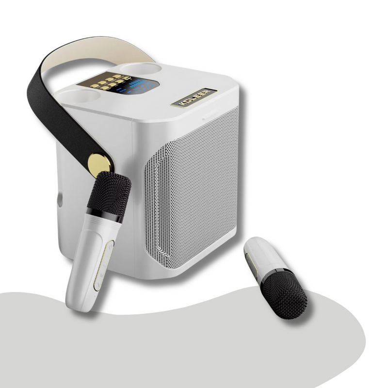 SoundBliss – Bærbar karaokehøjttaler med fordybende lyd og trådløse mikrofoner