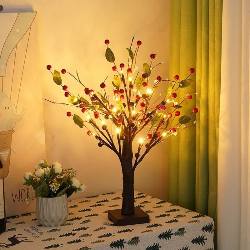 GlowTree – Elegant forårstræ bordlampe med LED-lys