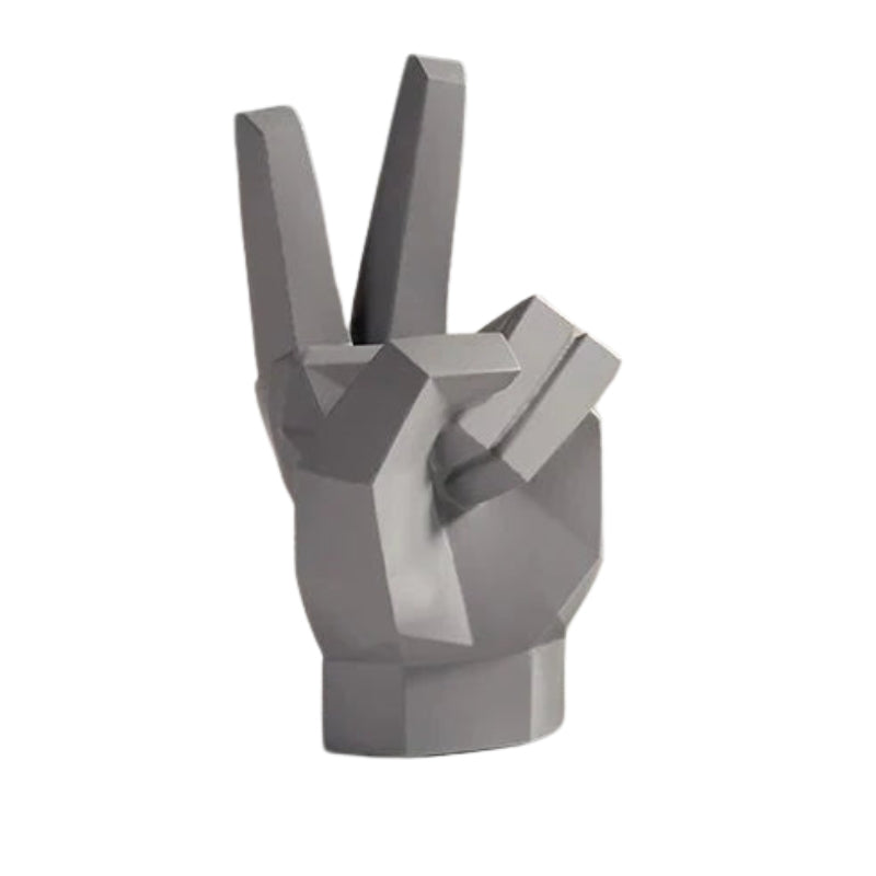 DecoraForm – Geometrisk Håndskulptur i Moderne Abstrakt Design