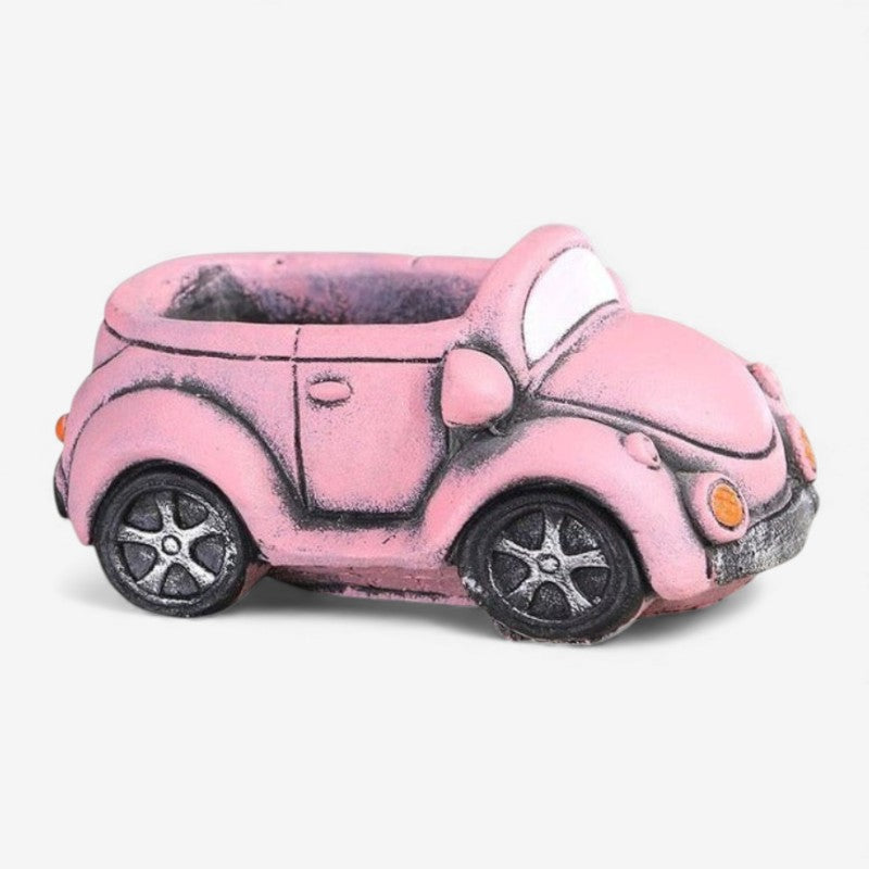 AutoBloom – Bilformet Blomsterpotte med Dekorativt Design til Indendørs Udstilling