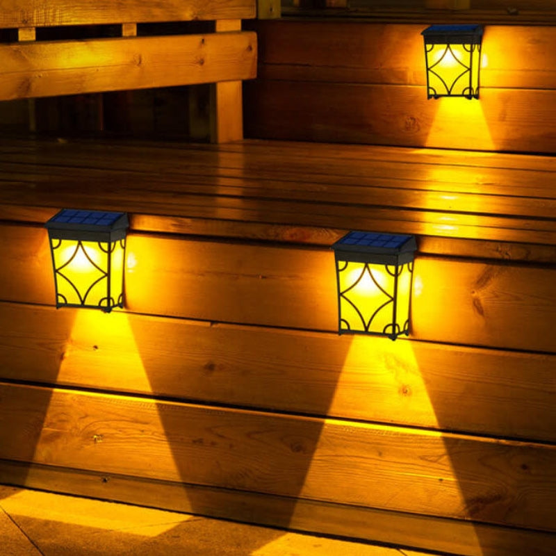 SolarForge – Retro firkantet LED-væglampe med vandtæt udendørsdesign