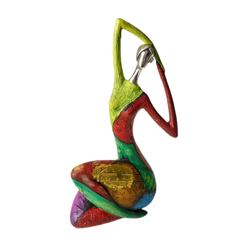 ChromaCharm – Abstrakt kvindefigur i harpiks til moderne boligindretning