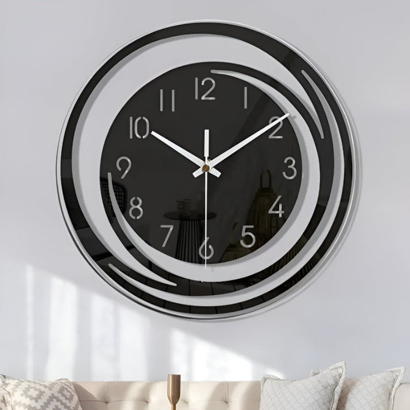 ClockMate – Rund Vægur med Digital Display