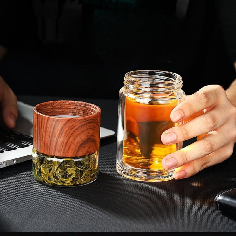 BrewGo – Genanvendelig Te infusionsflaske med Dobbeltvægget Design