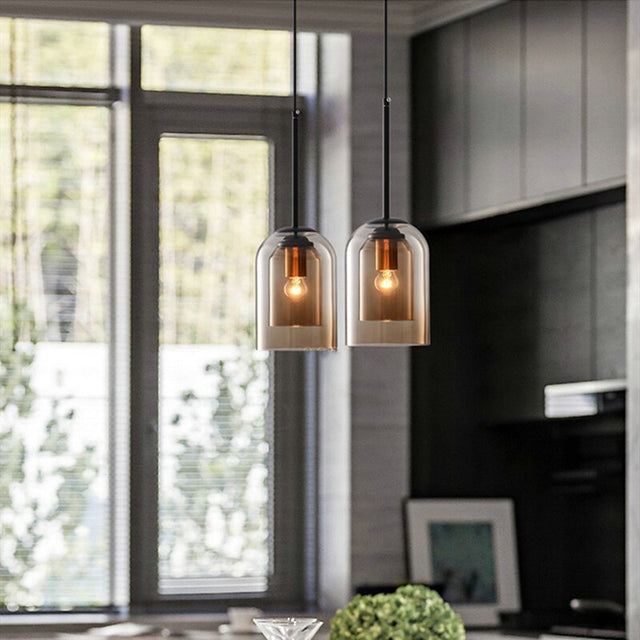 NordicGlow – Nordic Dobbelt Glas Pendellamper til Moderne Stil