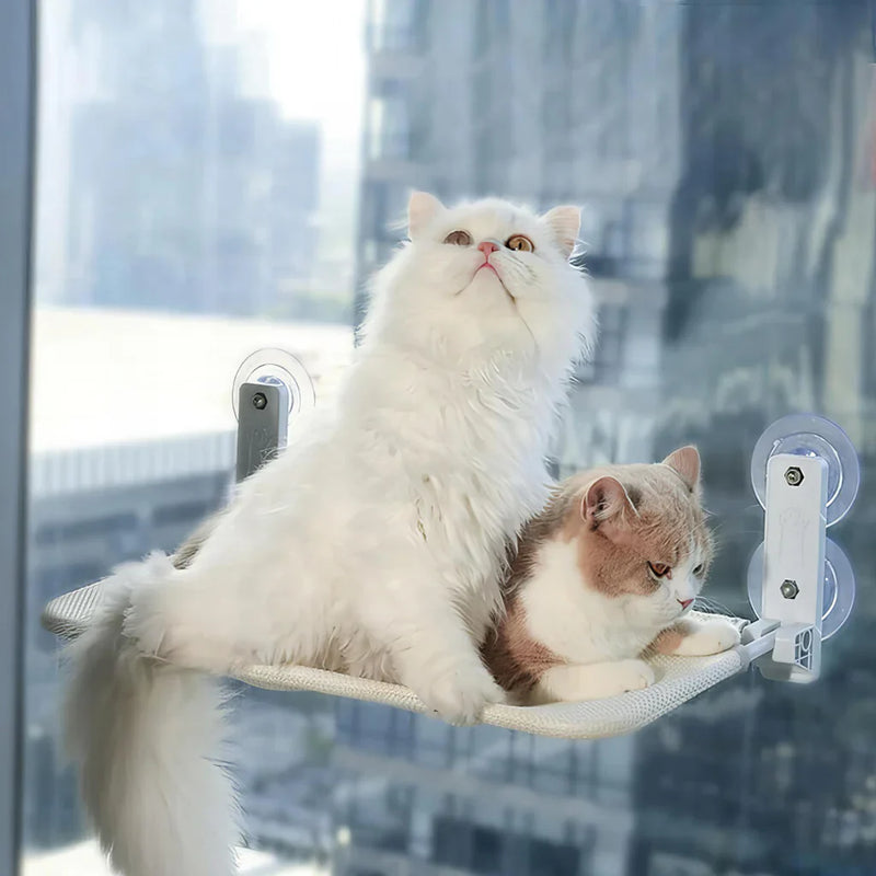 PurrNook – Foldbar Vindue kat-hængekøje med Let at rengøre cover  og sikker støtte