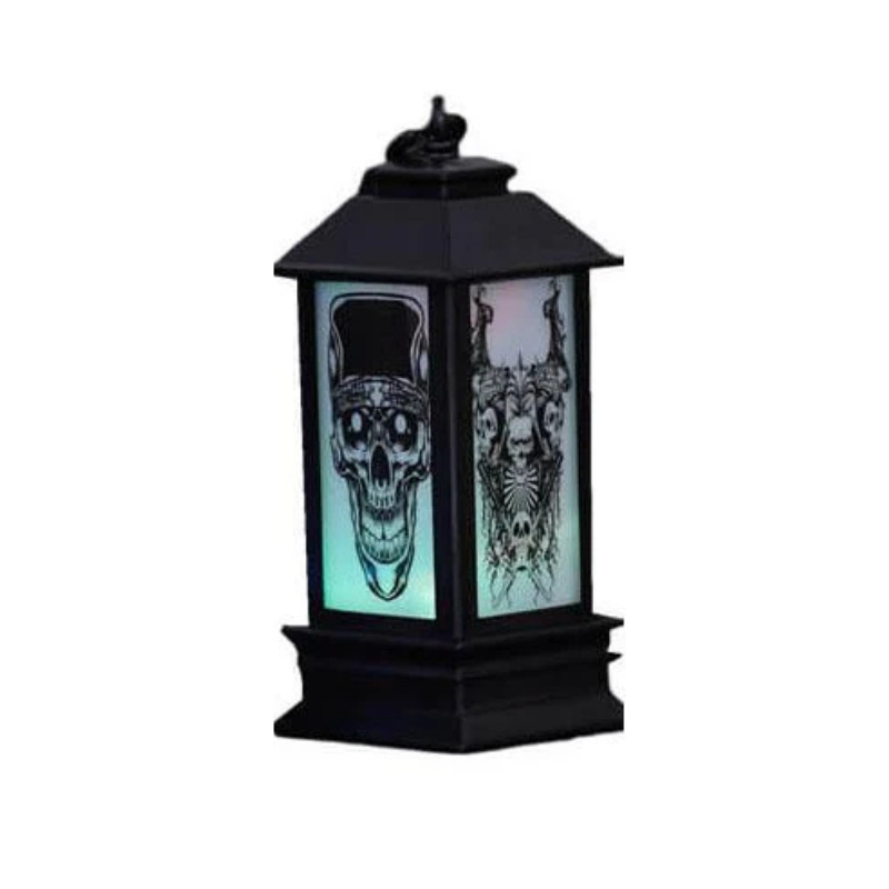 SpookLantern – Skelet-Græskar Halloween LED Oljelampe Dekoration