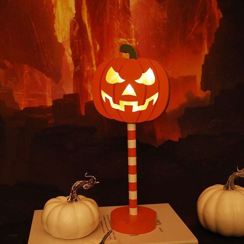 PumpkinGlow – Moderne Art Deco Græskar LED Bordlampe med Klassisk Design
