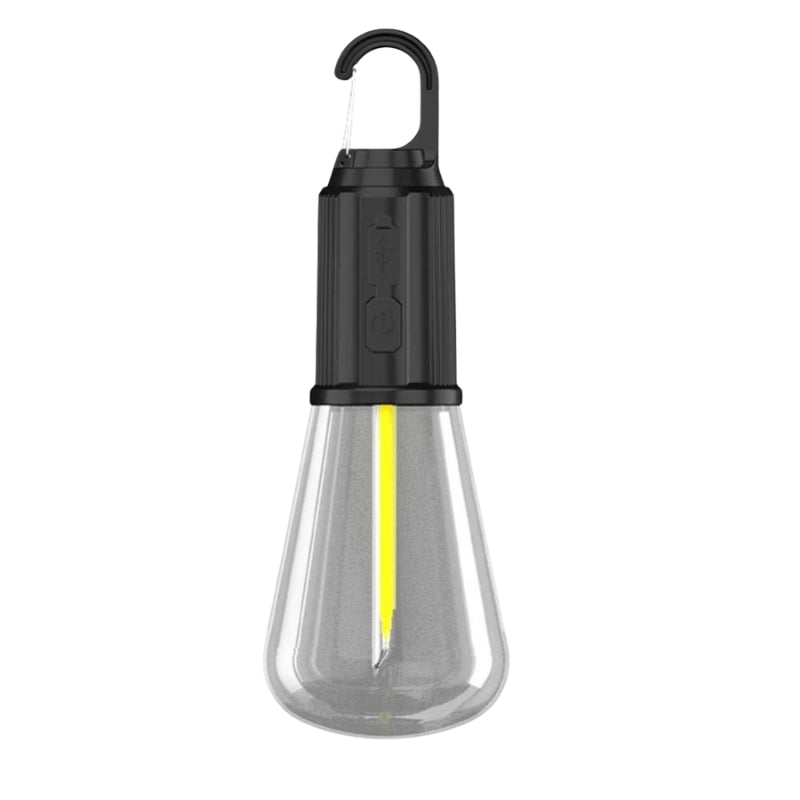 LumeCamp – USB Campinglanterne med Ophængningskrog og Justerbar Lysstyrke