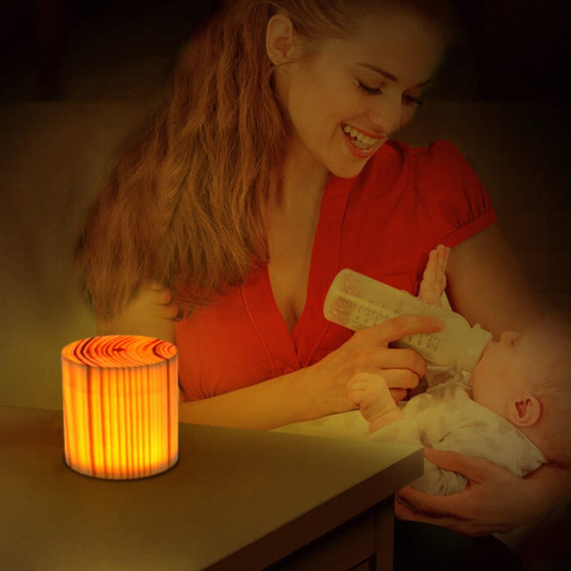 LumaWood – Moderne Træ-LED Touch Bordlampe