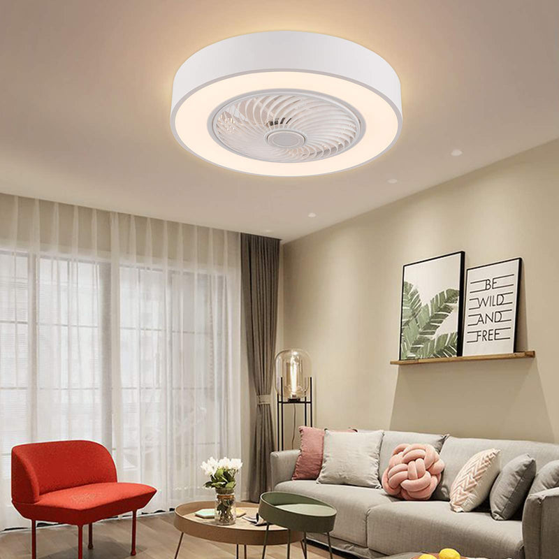 BreezeGlow - Moderne LED loftslampe med indbygget ventilator og lækkert design