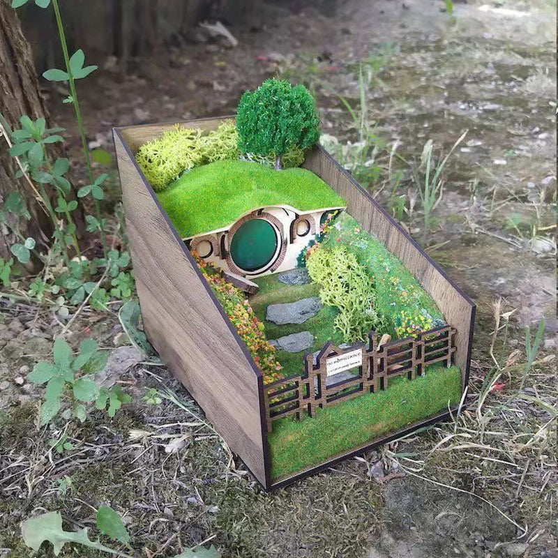 BookCharm – Håndlavede dekorative bogstøtter med mikrolandskabsdesign til bogreoldekoration