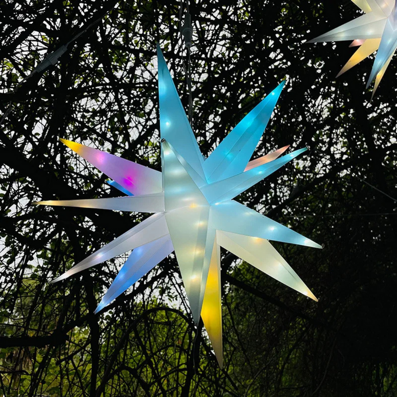 StarGlow – Musiksynkronisering RGB Stjernelys med fjernbetjening og USB-opladning