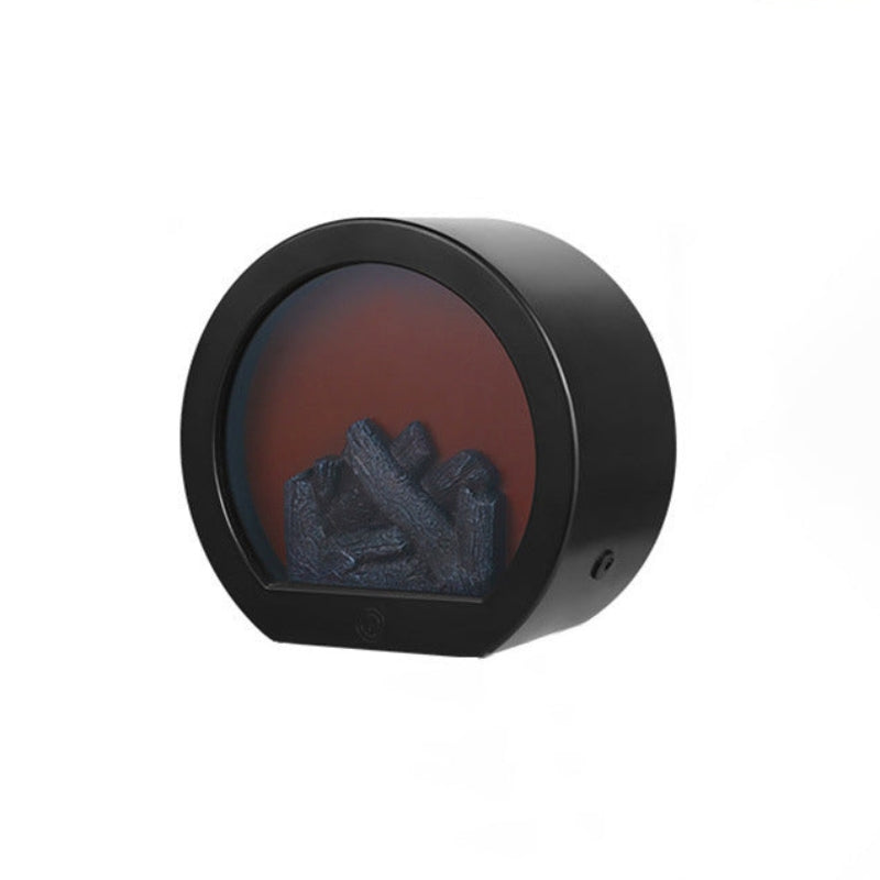 FlameGlow – Moderne LED Bordlampe med Simuleret Flamme