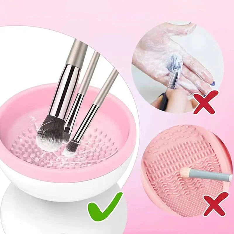 GlamSweep – Elektrisk Makeup Brush Cleaner med hurtig og nem dybderengøring