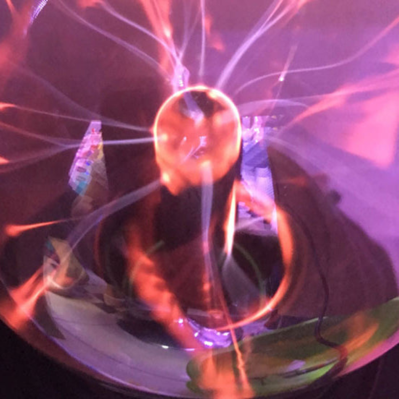 PlasmaGlow – Statisk Ion Glasbold LED USB Natlampe