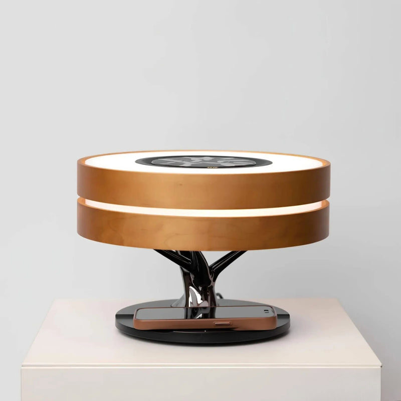 GlowNest - LED-bordlampe med varmt lys og minimalistisk, naturligt design