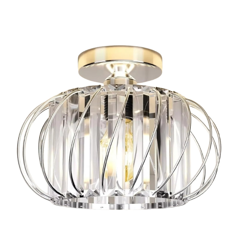 LumiGlow – Moderne krystal-loftslampe med klassisk design