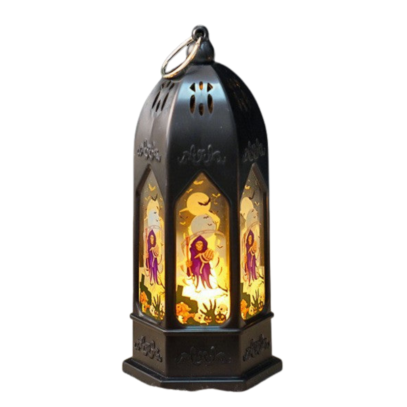 PumpkGlow – Græskar-Heks LED Natlys Bordlampe