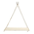 SwingShelf – Hængende Træhylde med Minimalistisk Rebdesign