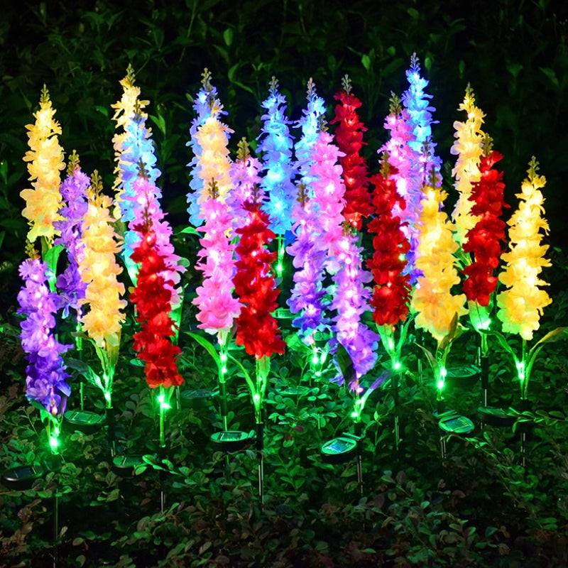 SolarGlow – Solcelledrevet LED lys med Jordstik og Blomsterdesign