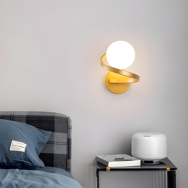 NordicGlow – Spiralvæglampe med moderne LED og stilfuldt spiraldesign til moderne rum
