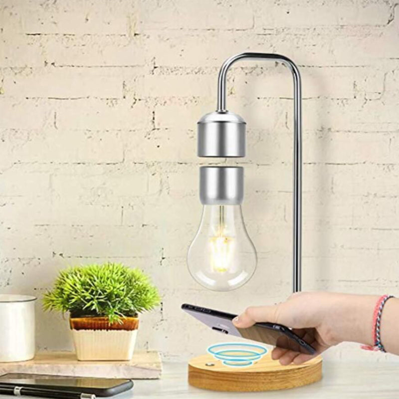 LumoFloat – Svævende lampe med magnetisk svævende design og trådløs opladningsbase