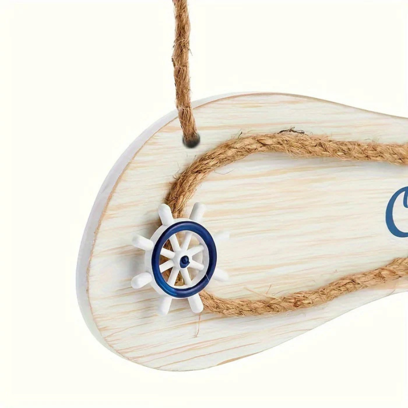 CoastStep – Træflip-flop vægdekoration med nautisk charme