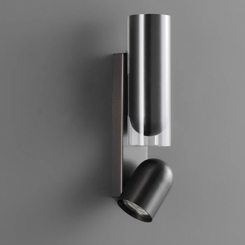 TwinGlow – Minimalistisk Drejbar Cylinder Væglampe