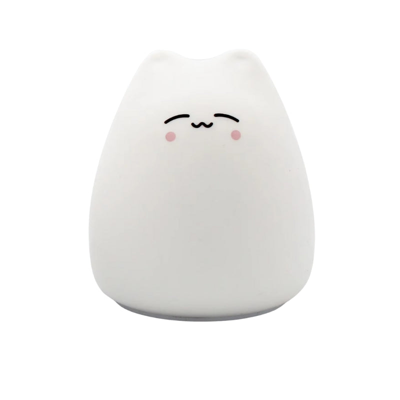 LumiGlow – Katteformet LED-bordlampe med farveskiftende lys