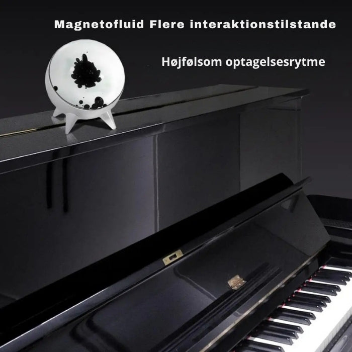 GrooveFlex – Ferrofluid bluetooth højttaler med lydvisualisator og kompakt design