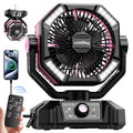 BreezeMaster – Bærbart Design Med Dobbelt Motorventilator Vidt Led Lys