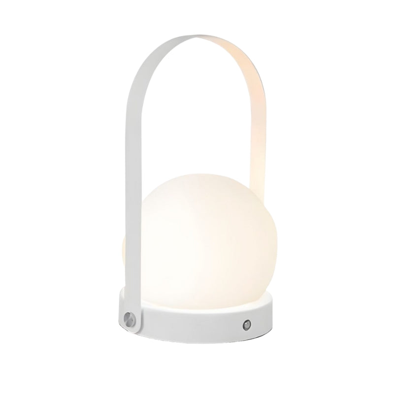 OryviaGlow – Moderne genopladelig LED bordlampe med klassisk globedesign