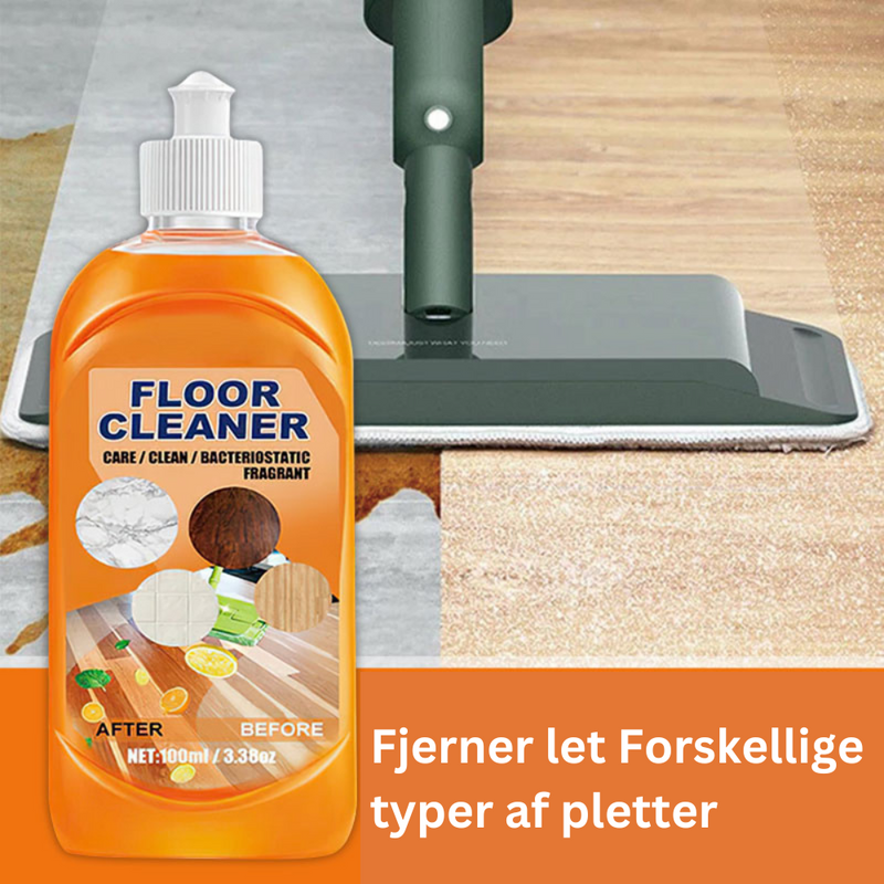 MightyClean – Kraftig gulvrens for en pletfri og skinnende finish (1+1 Gratis)