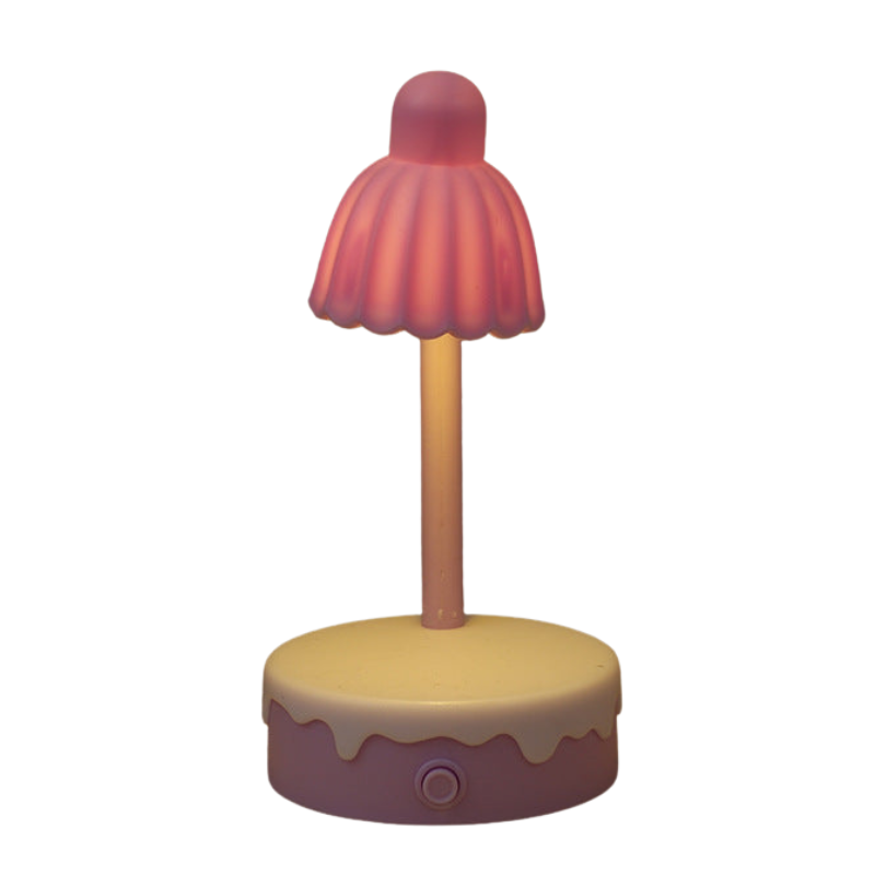 BloomLume – LED bordlampe med blomsterform og spejldesign