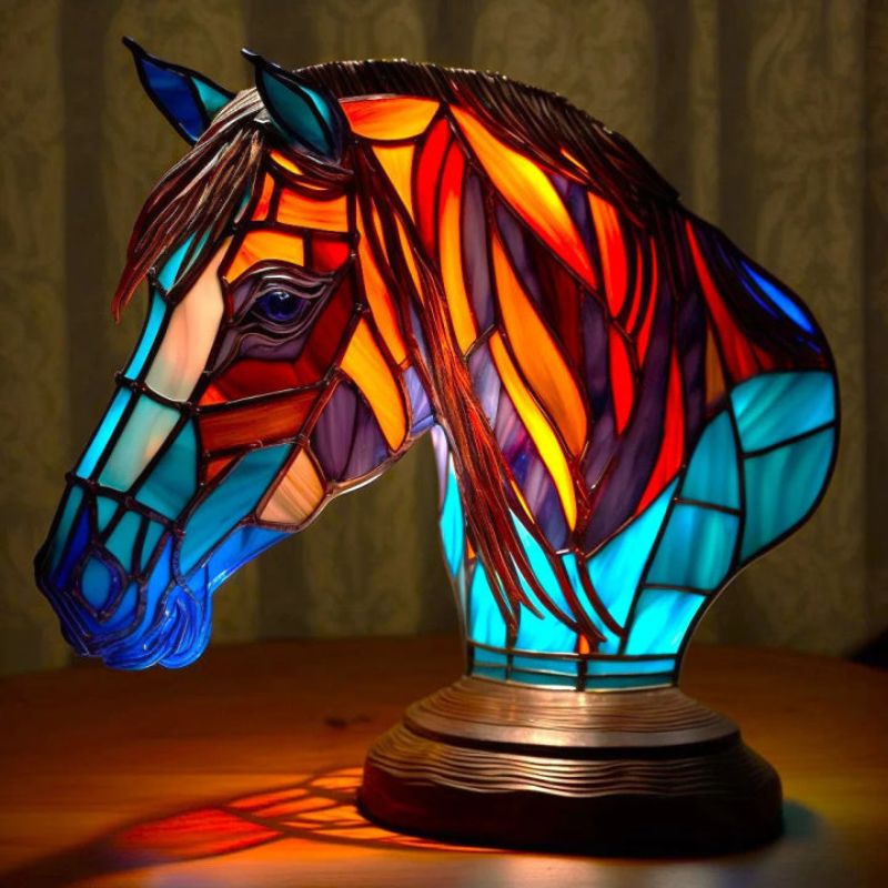 GlowCritter – Bordlampe med dyr og 3D regnbuedesign