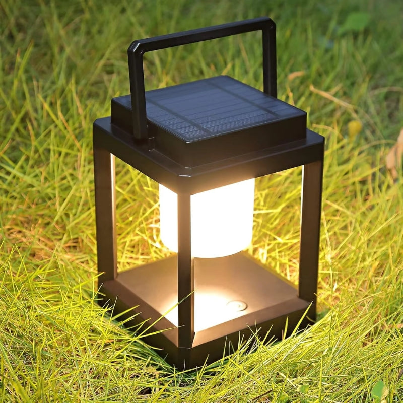 SolarGlow – Bærbar Udendørs LED Bordlampe med Touchkontrol