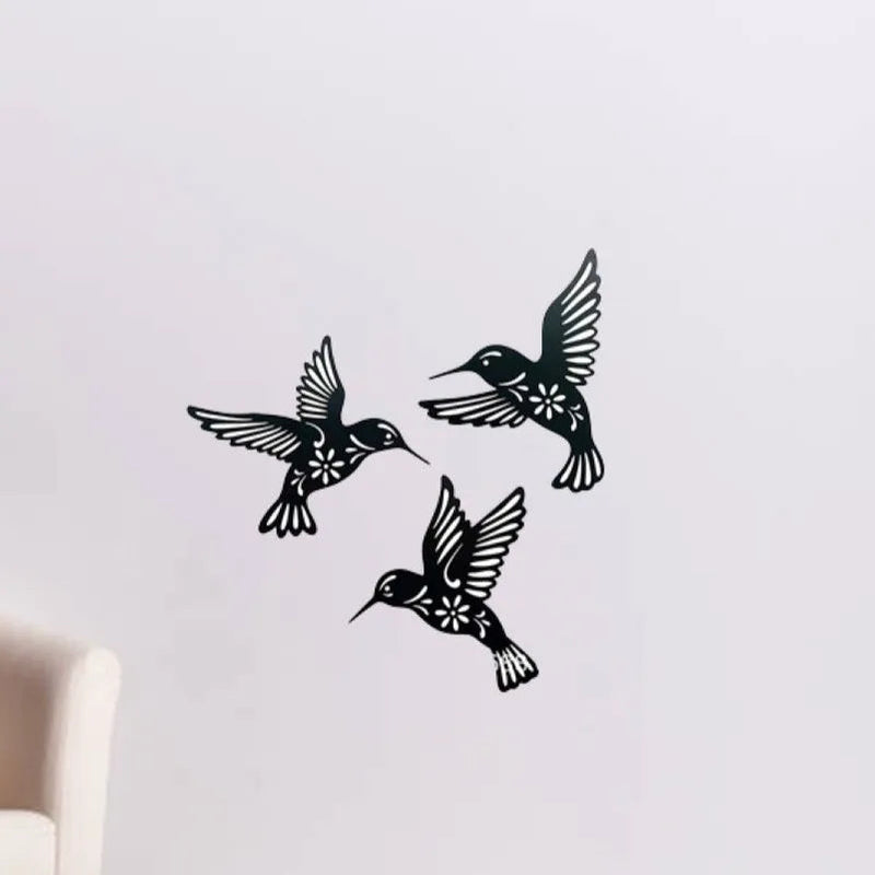 NatureFlare - Elegant metal Hummingbird vægkunst til tidløs boligindretning