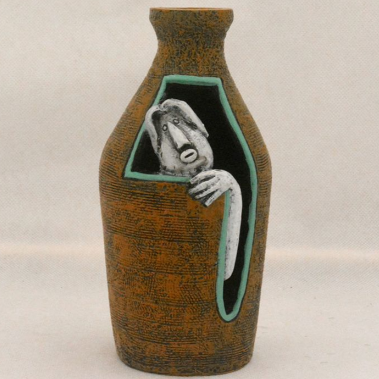 TogaVase - Dristig 3D-skulptureret ansigtsvase til enestående boligstyling