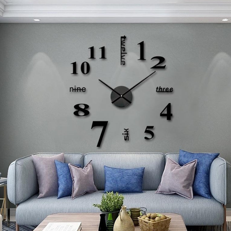 TimeVerse – Moderne vægur med numerisk og ord-timevisning for et stilfuldt look