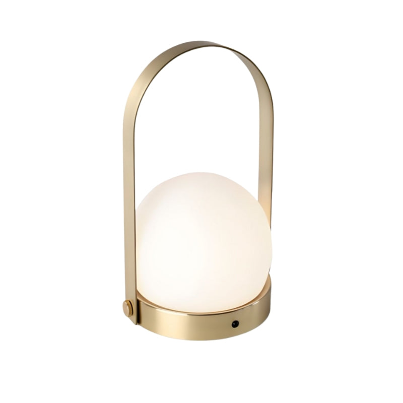 OryviaGlow – Moderne genopladelig LED bordlampe med klassisk globedesign