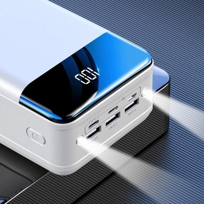 ChargeMax – Ultra Kapacitet Power Bank med Triple Input og Output til Flere Enheder