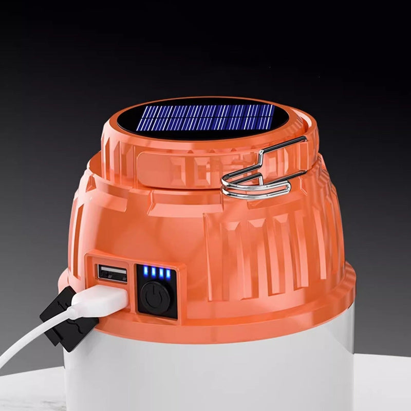 GlowVibe – Minimalistisk håndholdt LED-udendørslampe med solopladning