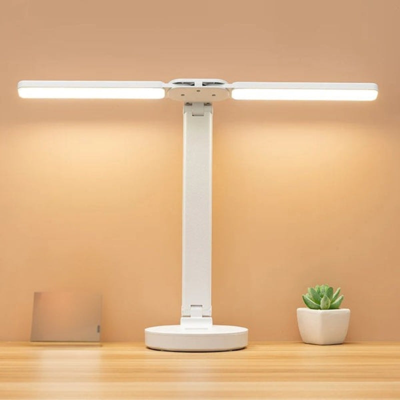 GlowEase – Sammenklappelig LED Skrivebordslampe med USB Genopladeligt Design