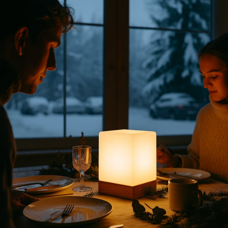 GlowTable - LED bordlampe med netstrøm til hjem eller kontor