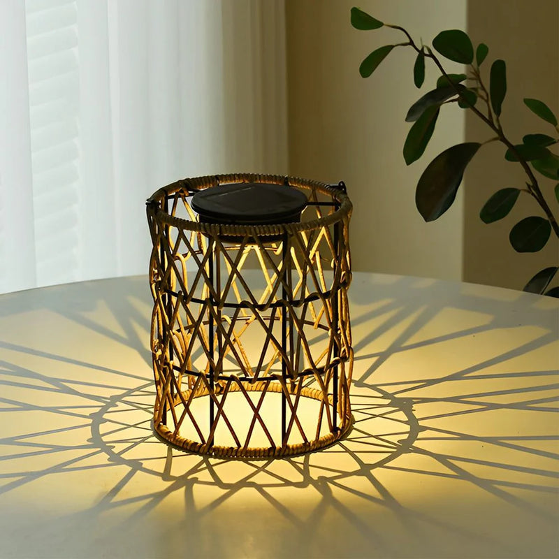 SunLoom - Udendørs Rattan Solar Lamp Have Decor