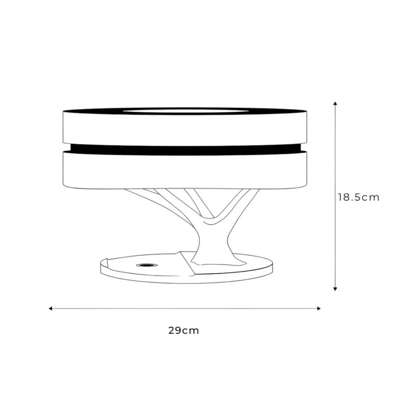 GlowNest - LED-bordlampe med varmt lys og minimalistisk, naturligt design