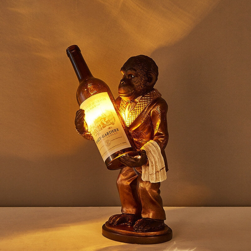 MonkeyGlow – Dekorativ Bordlampe med Legesyg Figur
