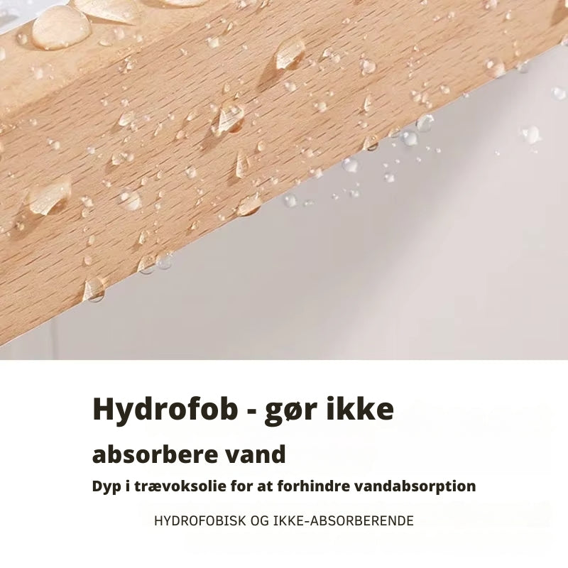 BathEase – Fugtafvisende badeværelseshylde med borefri installation og pladsbesparende design
